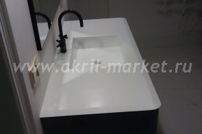 Столешница с интегрированной раковиной для ванной