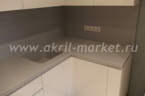 Интегрированная мойка для кухни Hanex Pearl (Metal Grey)