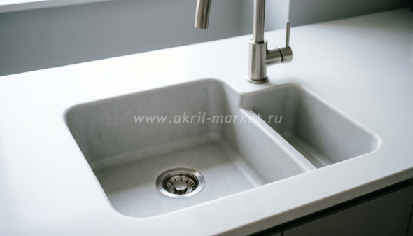 Интегрированная мойка из искусственного камня Hanex (Dijon Beige) Интегрированная мойка из искусственного камня Hanex (Dijon Beige)