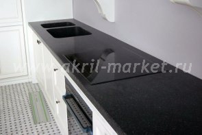 Столешница для кухни с мойкой из искусственного камня LG Hi-Macs Vb21 Taos